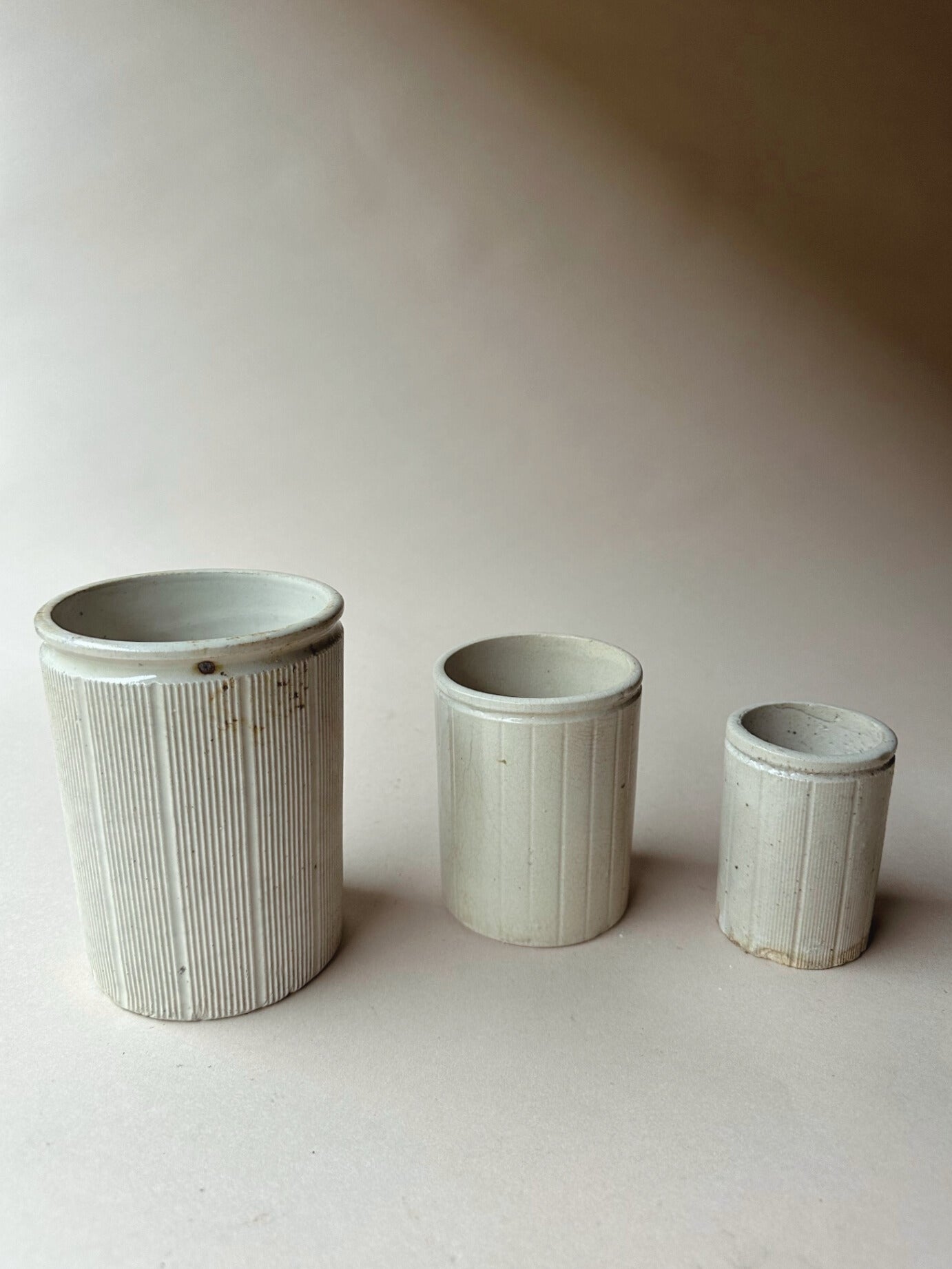 Vintage clay tumblers ~ medium