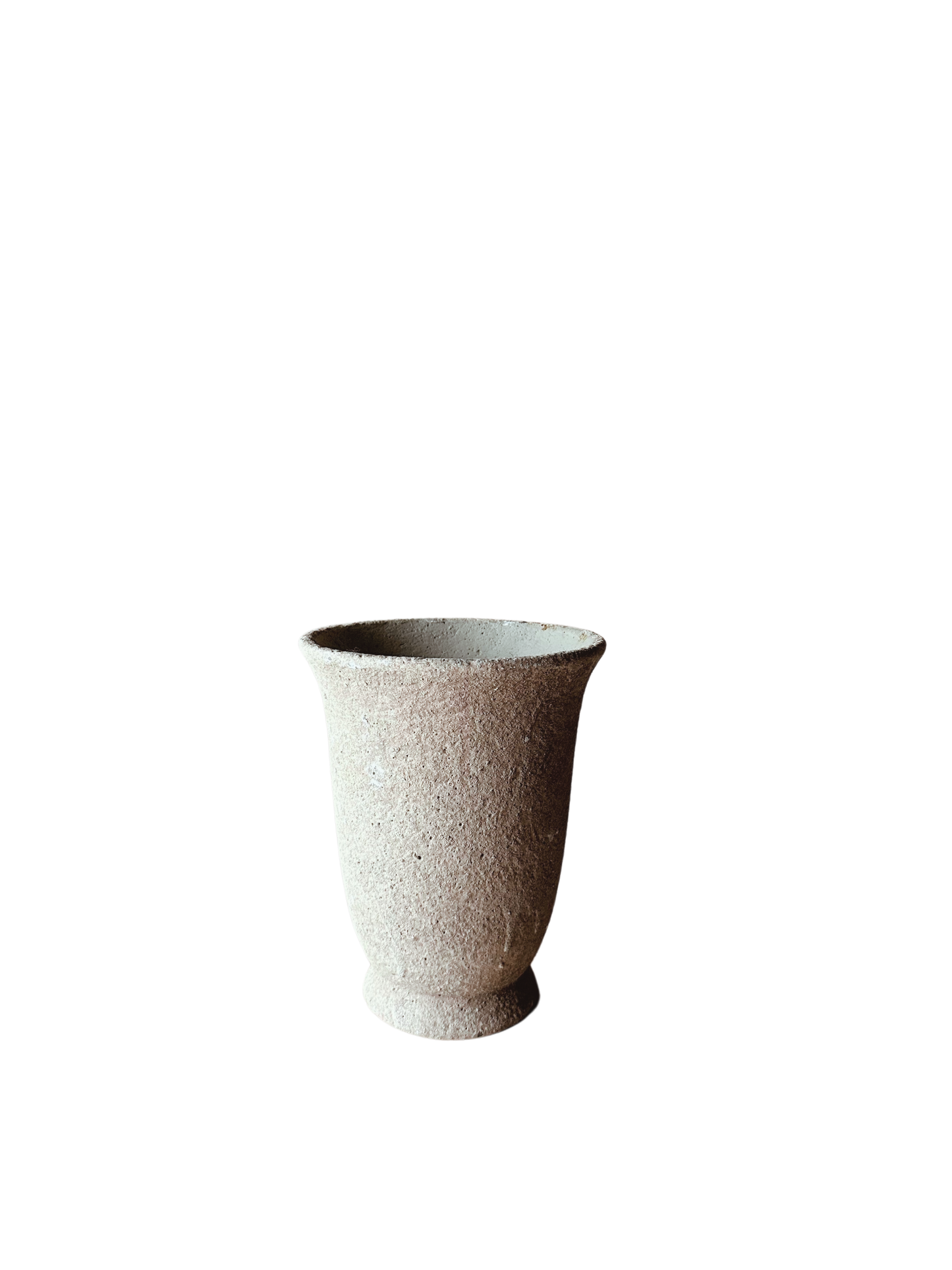 Tall tabletop stone urn