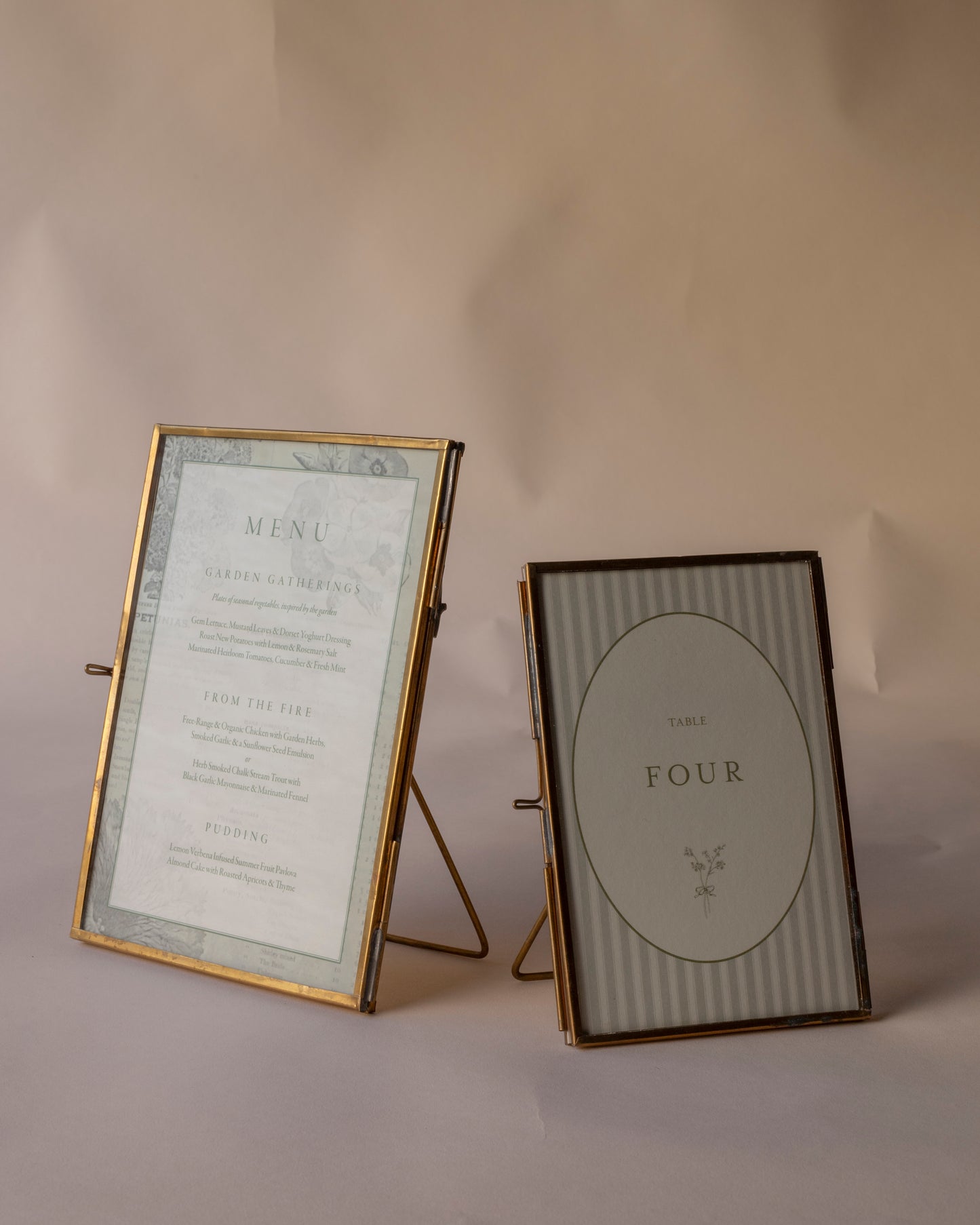 Antique brass frame ~ small