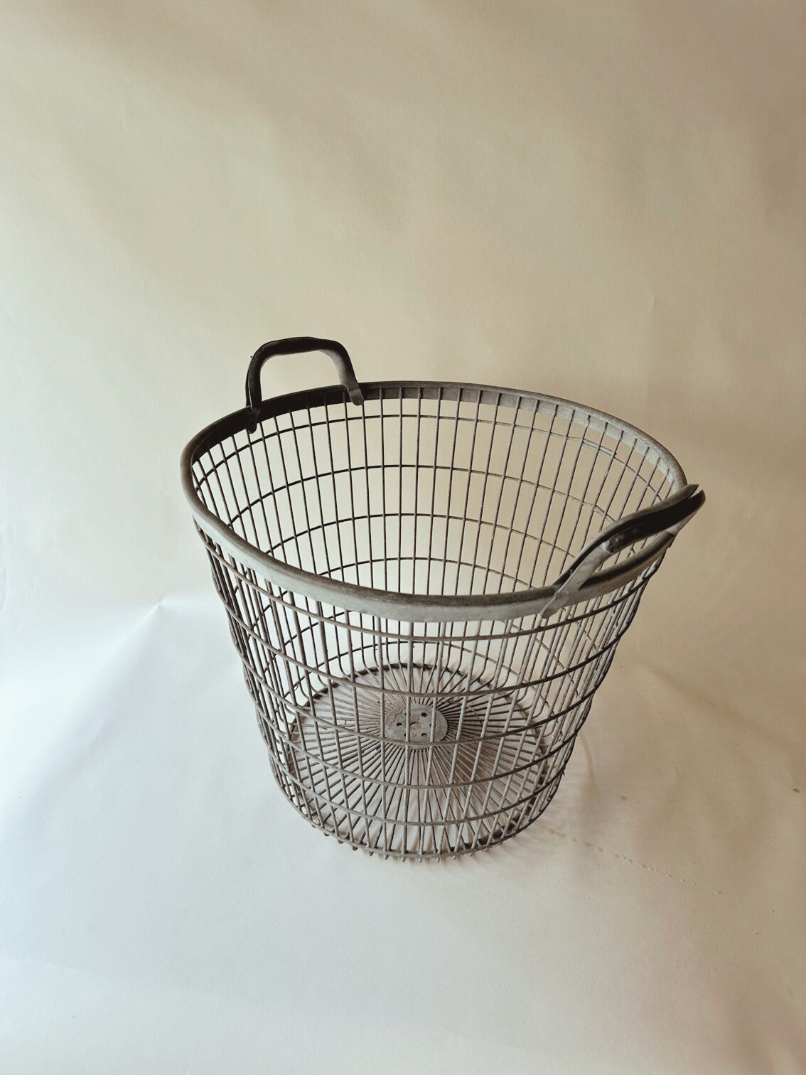 Metal handled basket