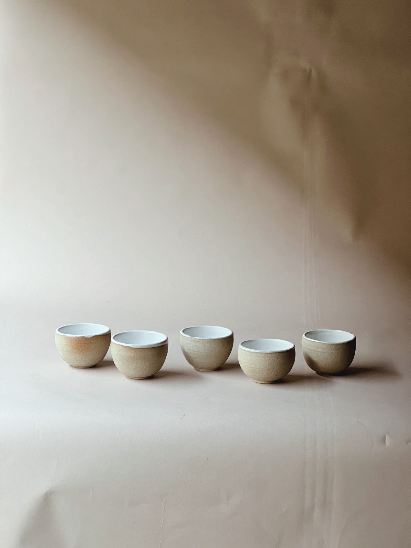 Pottery dipping bowls