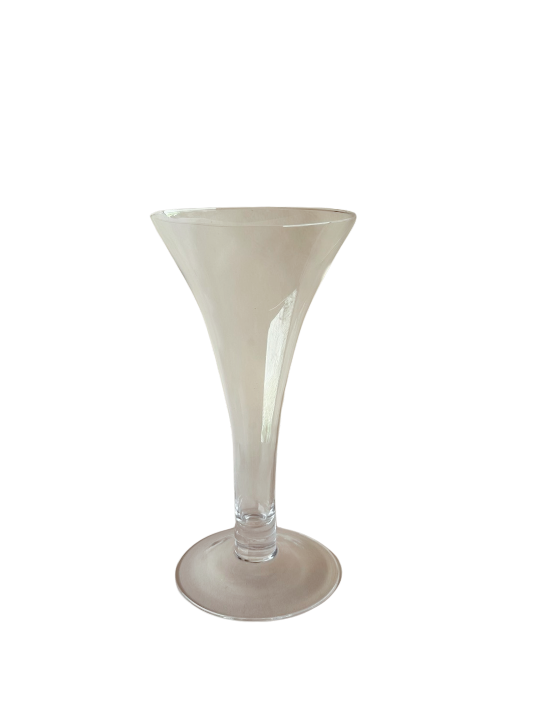 Glass trumpet vase