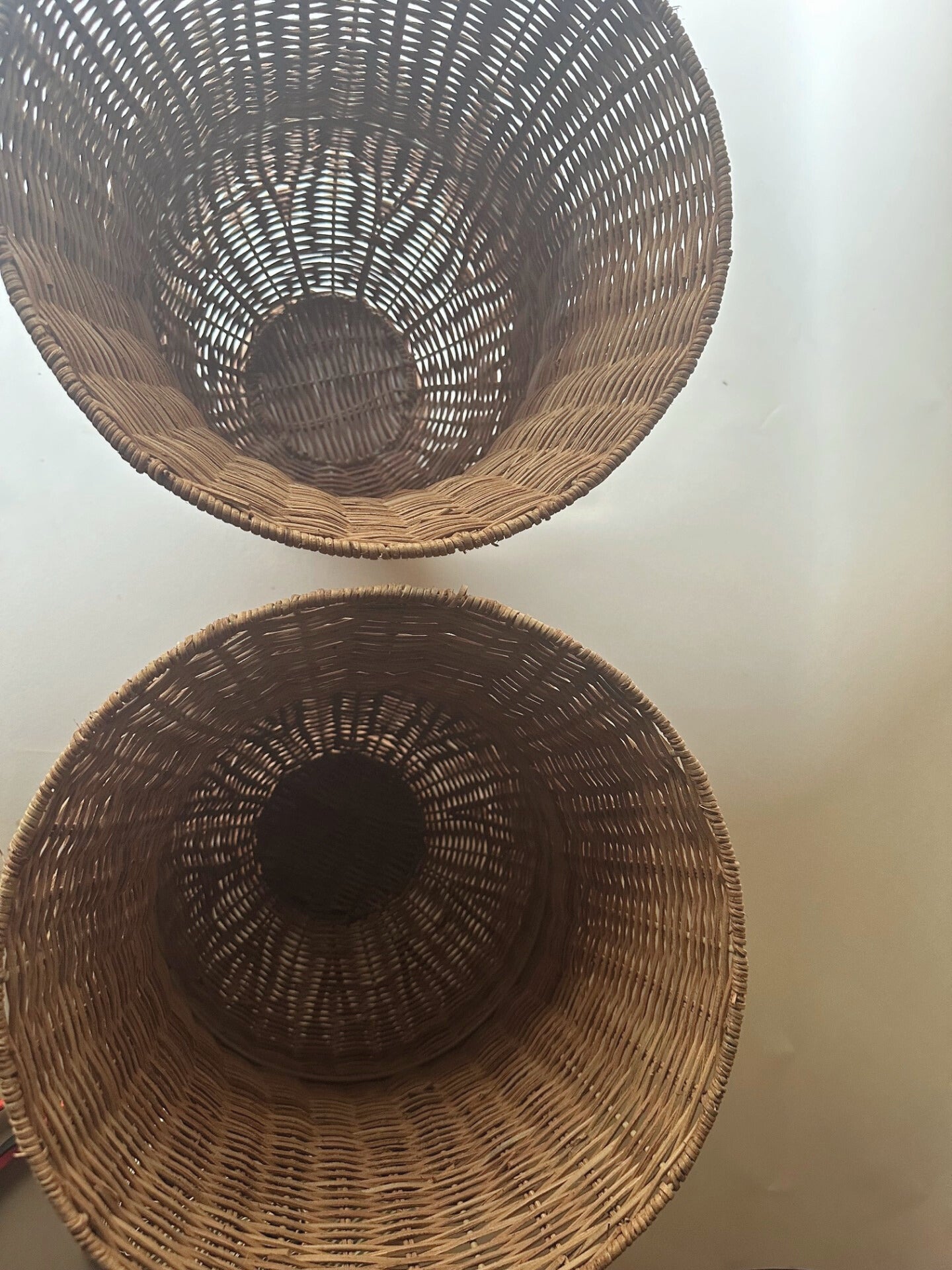 Rattan urns
