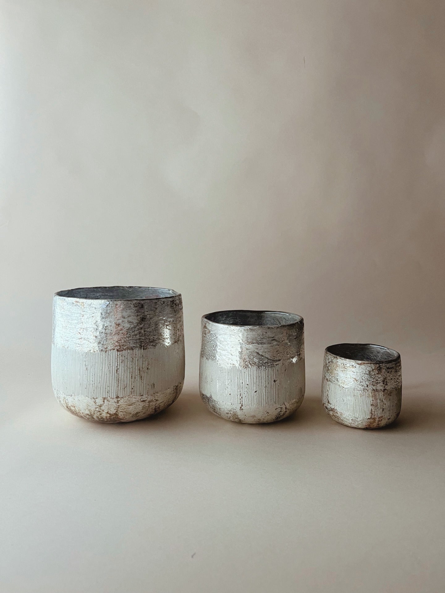 Nimit recycled glass  tealight holders ~ large