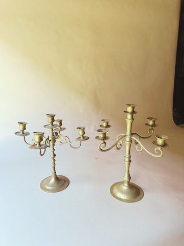 vintage brass candelabra