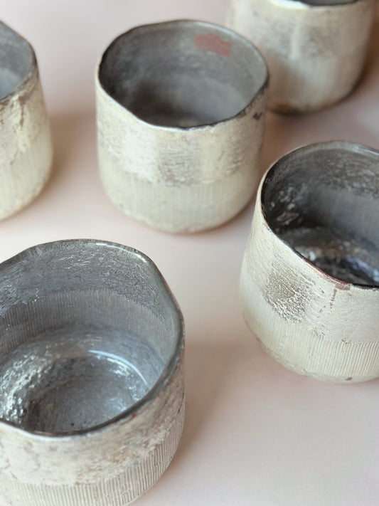 Nimit recycled glass tealight holders ~ medium