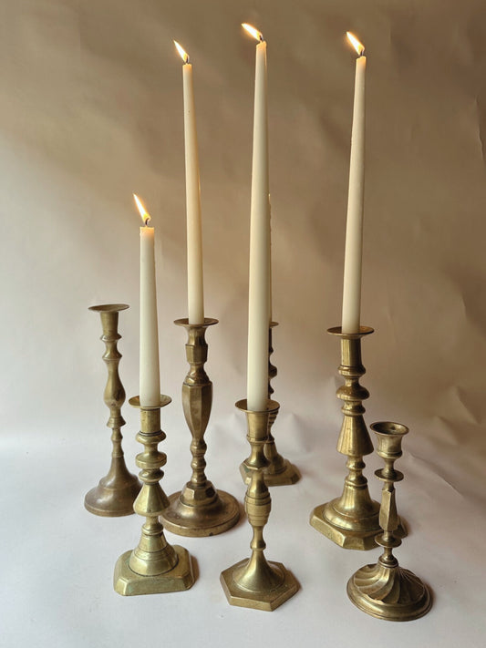 Brass vintage candlesticks