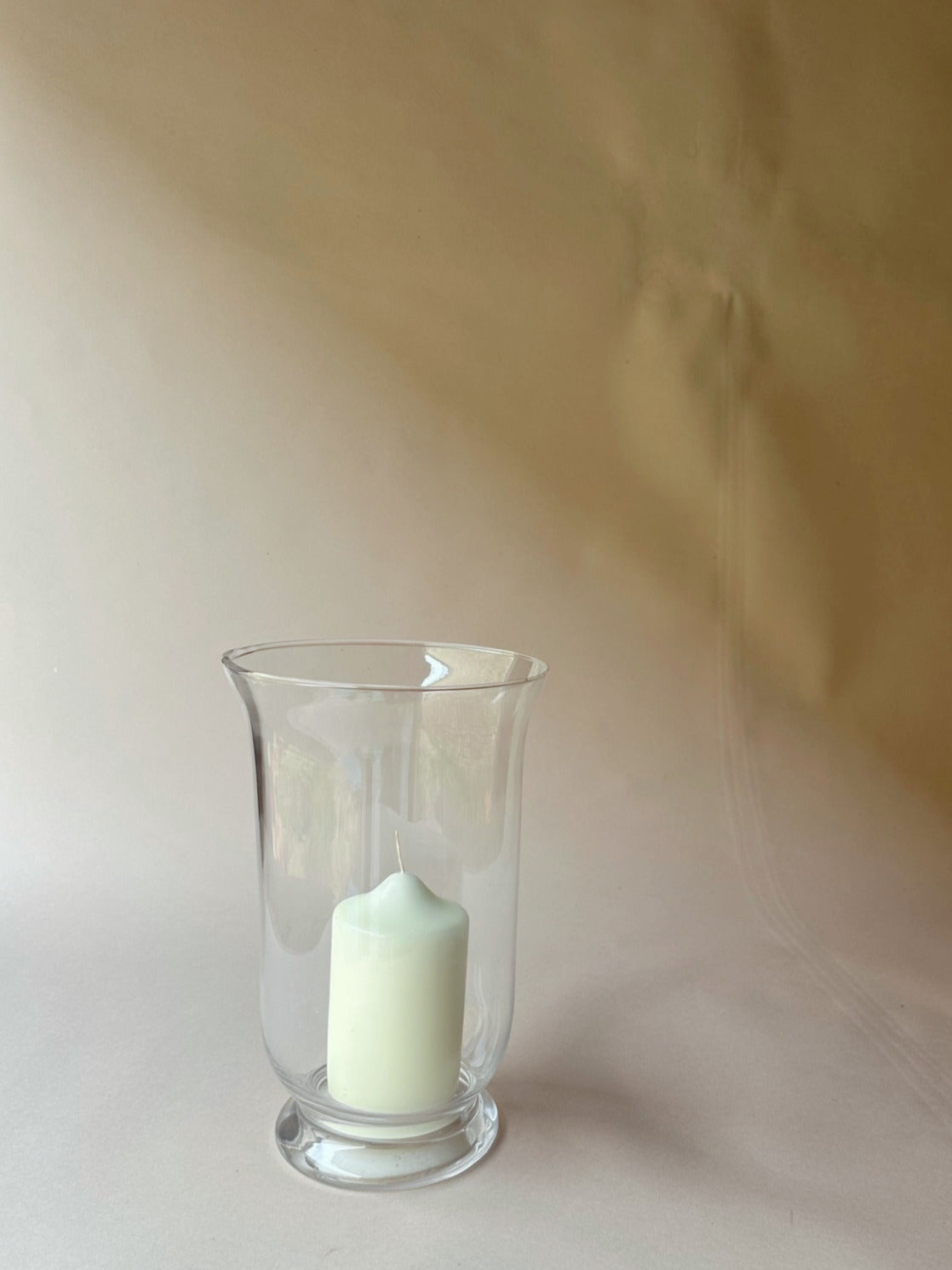 Glass hurricane lamps