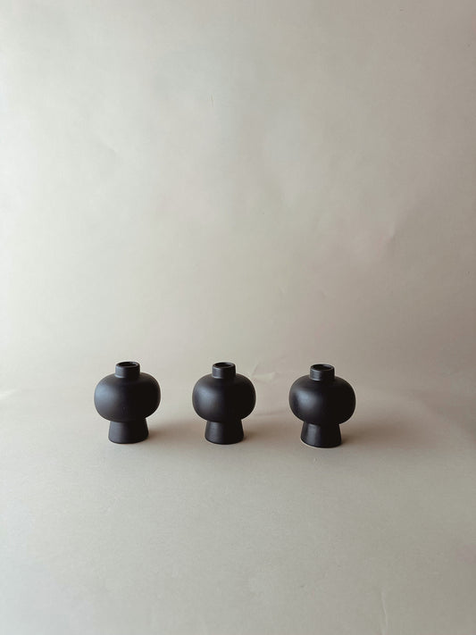 Black elm bud vases