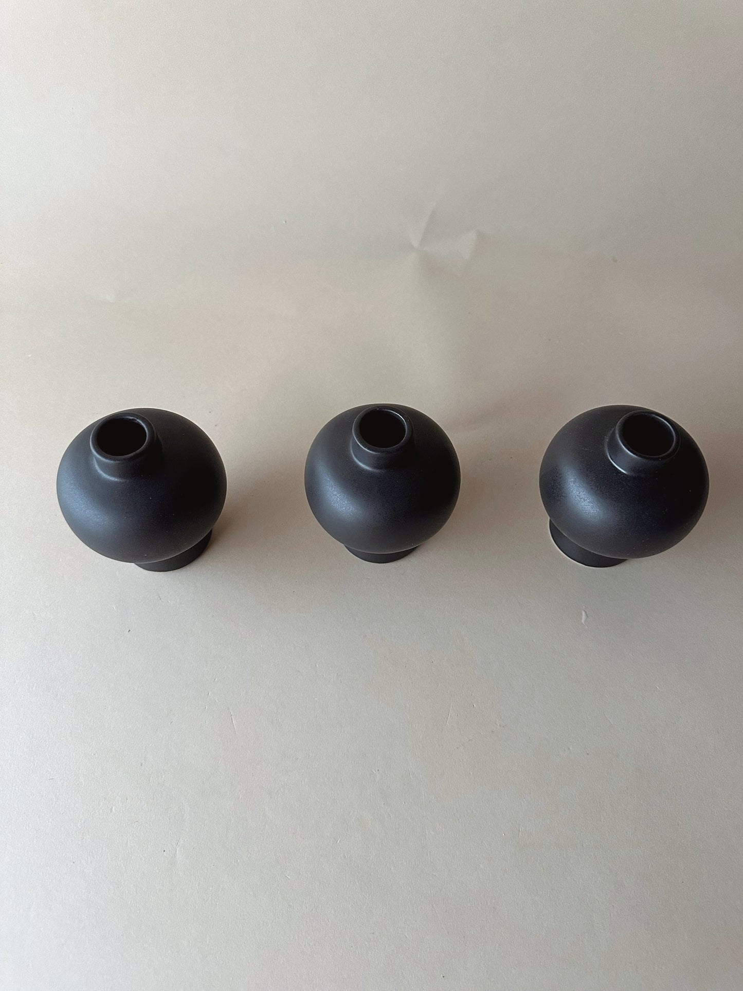 Black elm bud vases