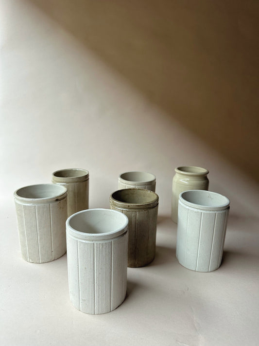 Vintage clay tumblers ~ large