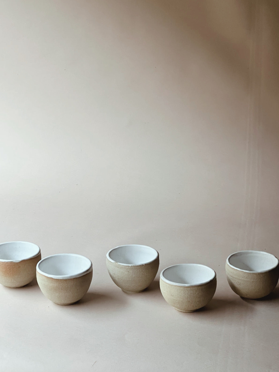 Pottery dipping bowls