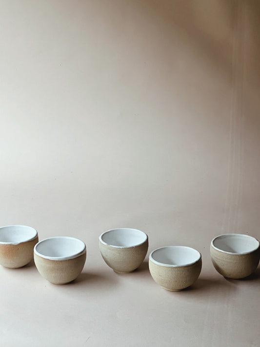 Pottery dipping bowls