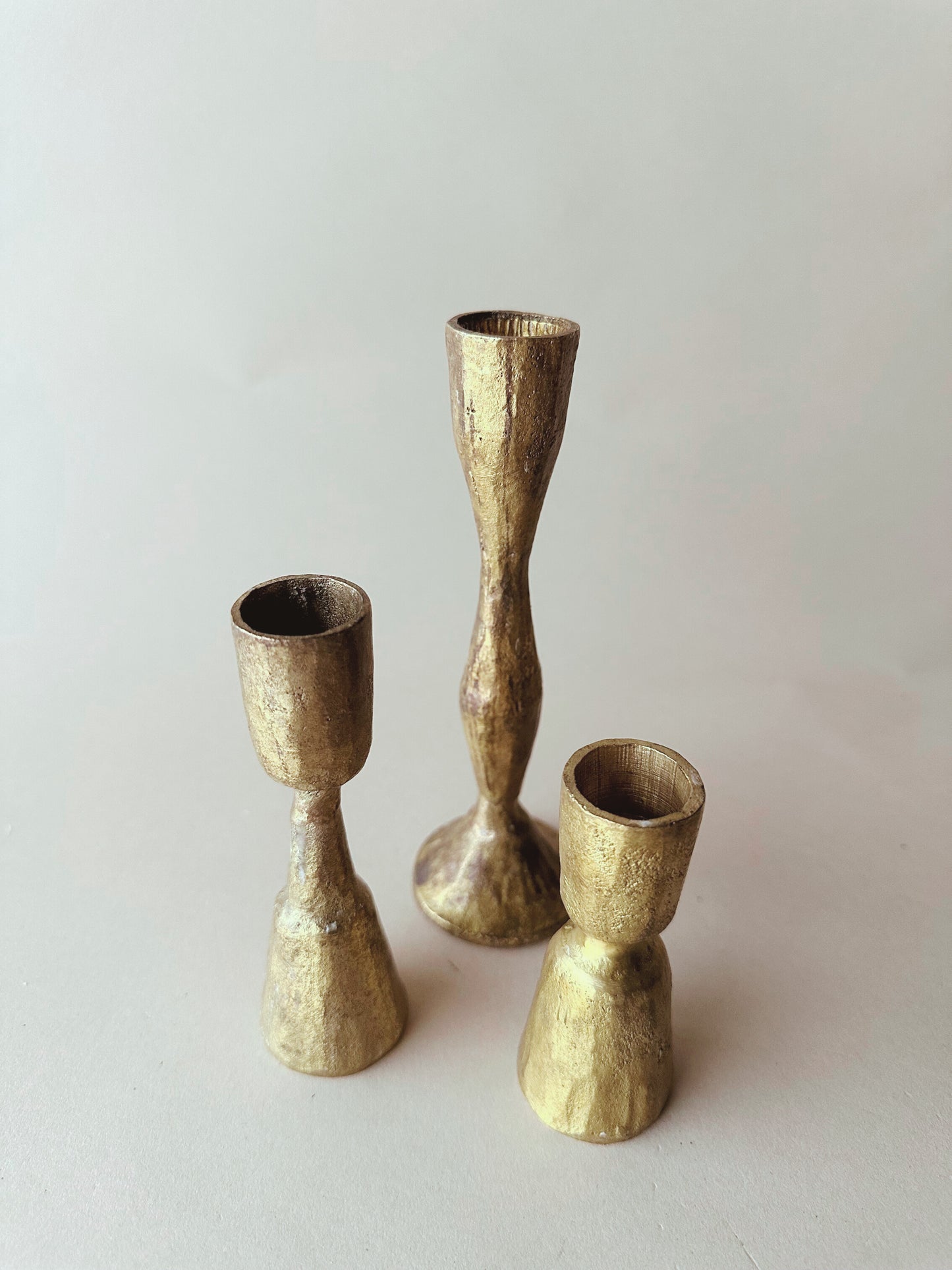 Forged Brass candlesticks