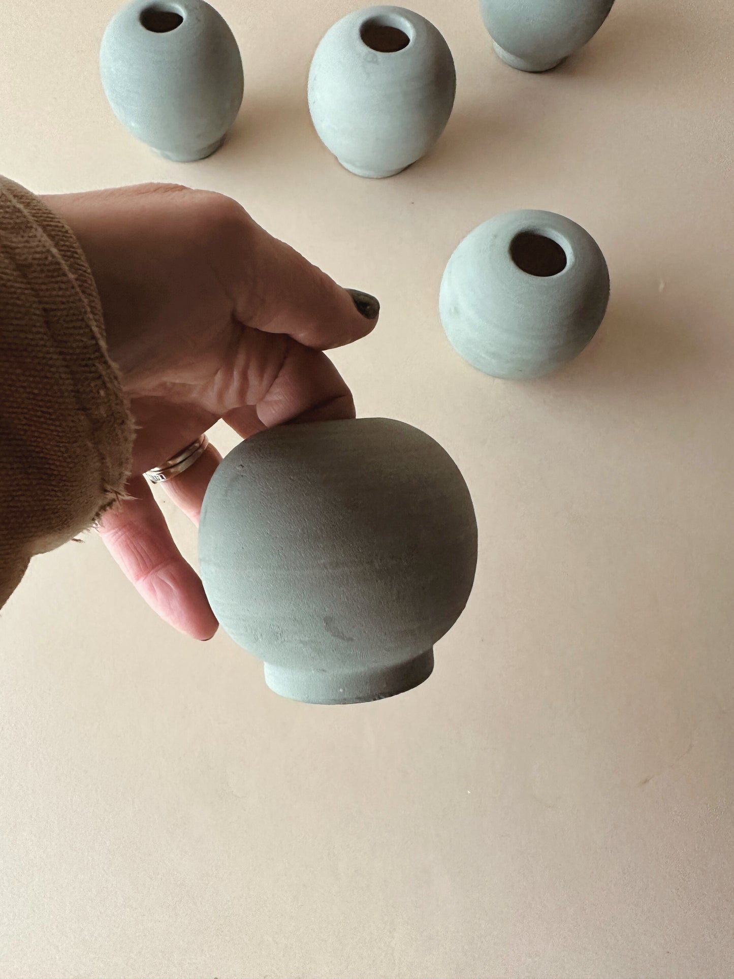 Teal bowls ~ mini