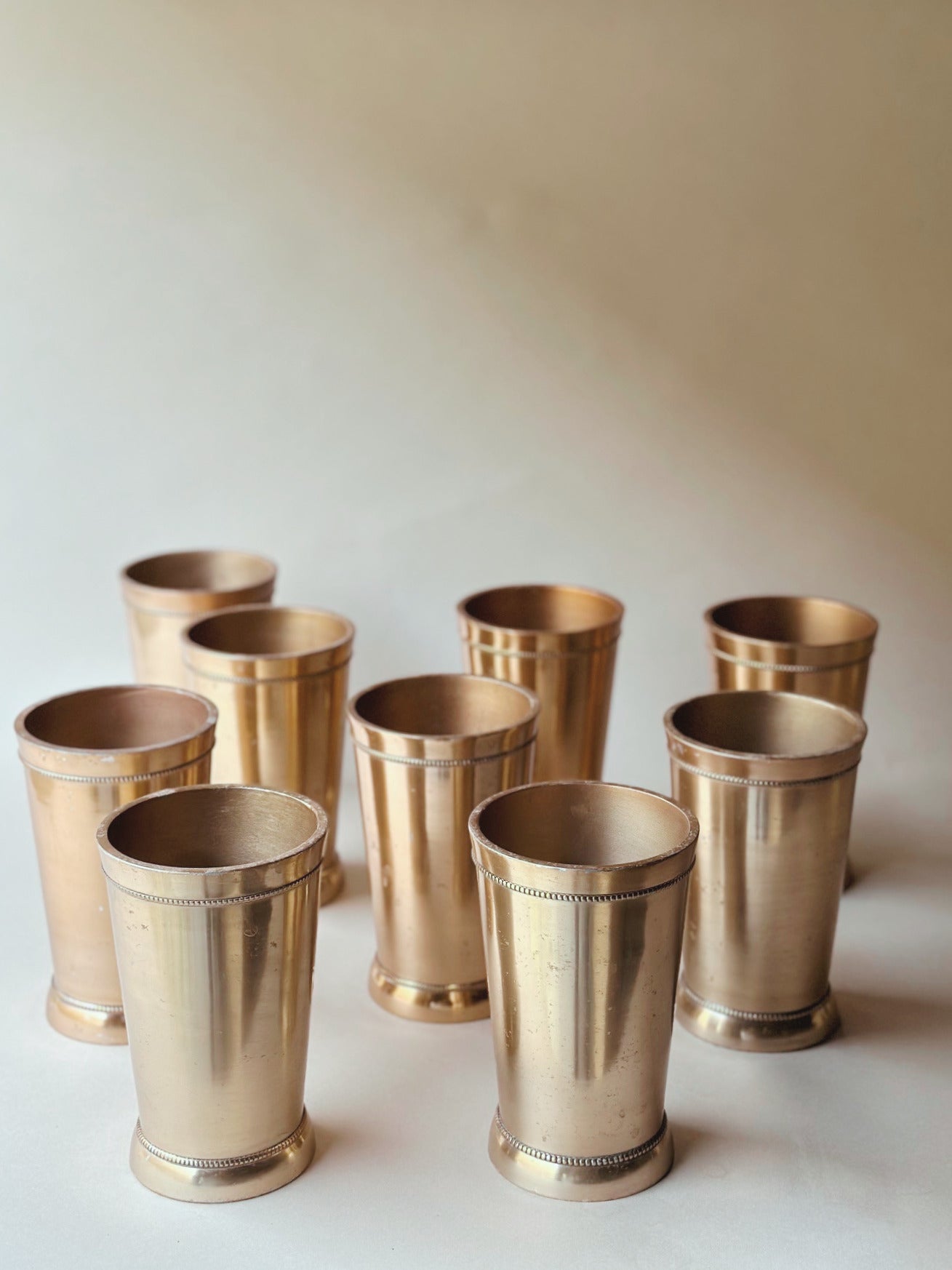 Brass julep cups