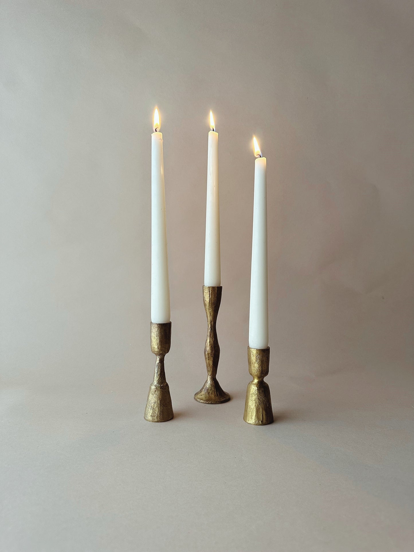Forged Brass candlesticks