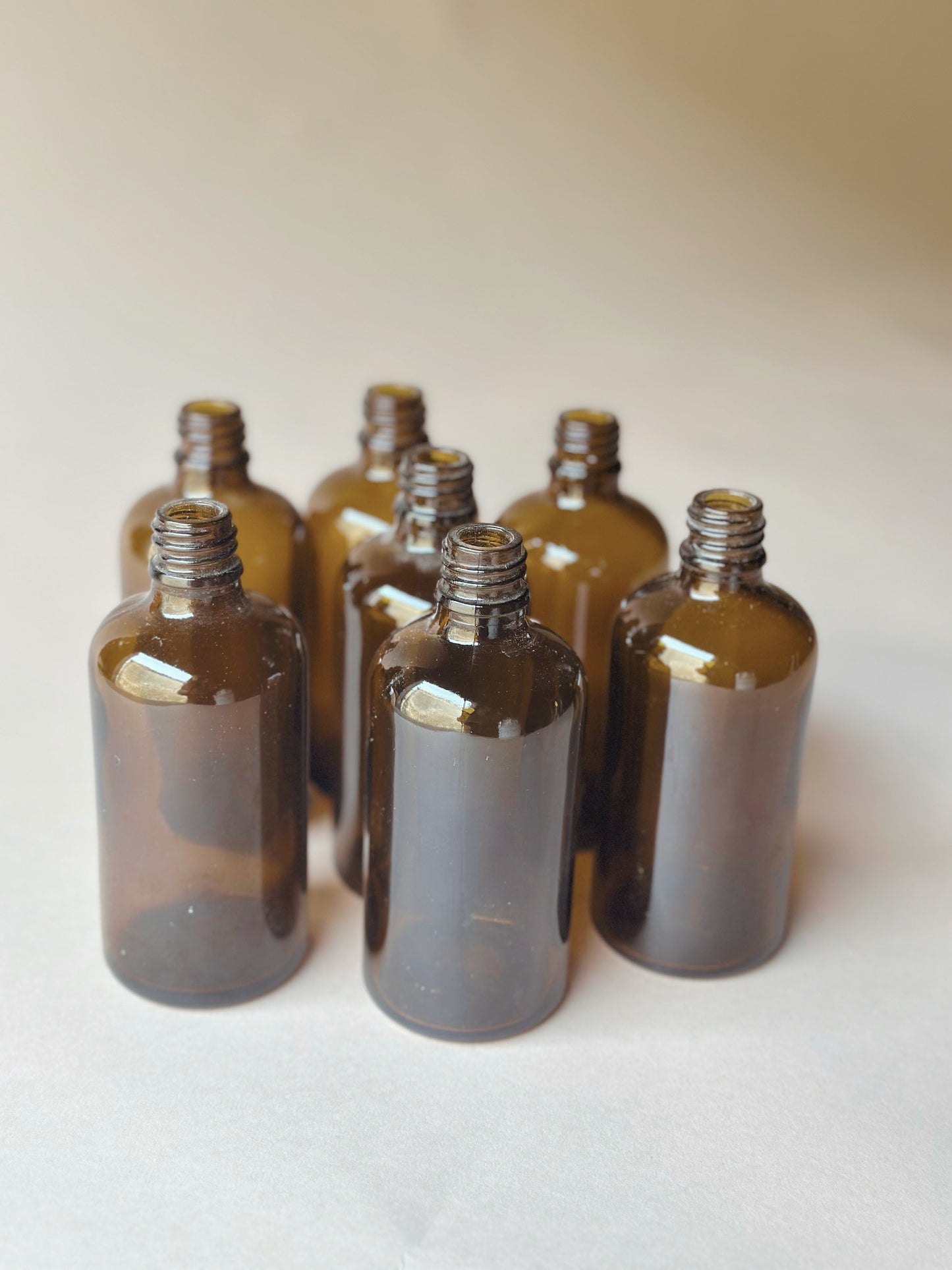 Brown glass bottles ~ mini