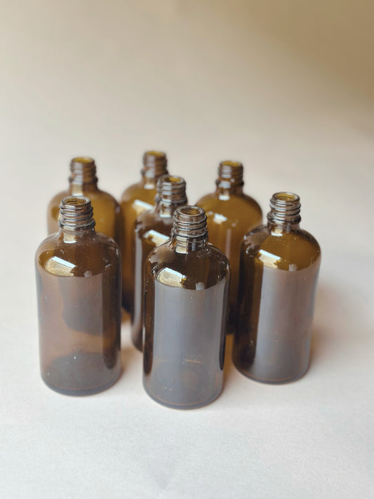 Brown glass bottles ~ mini