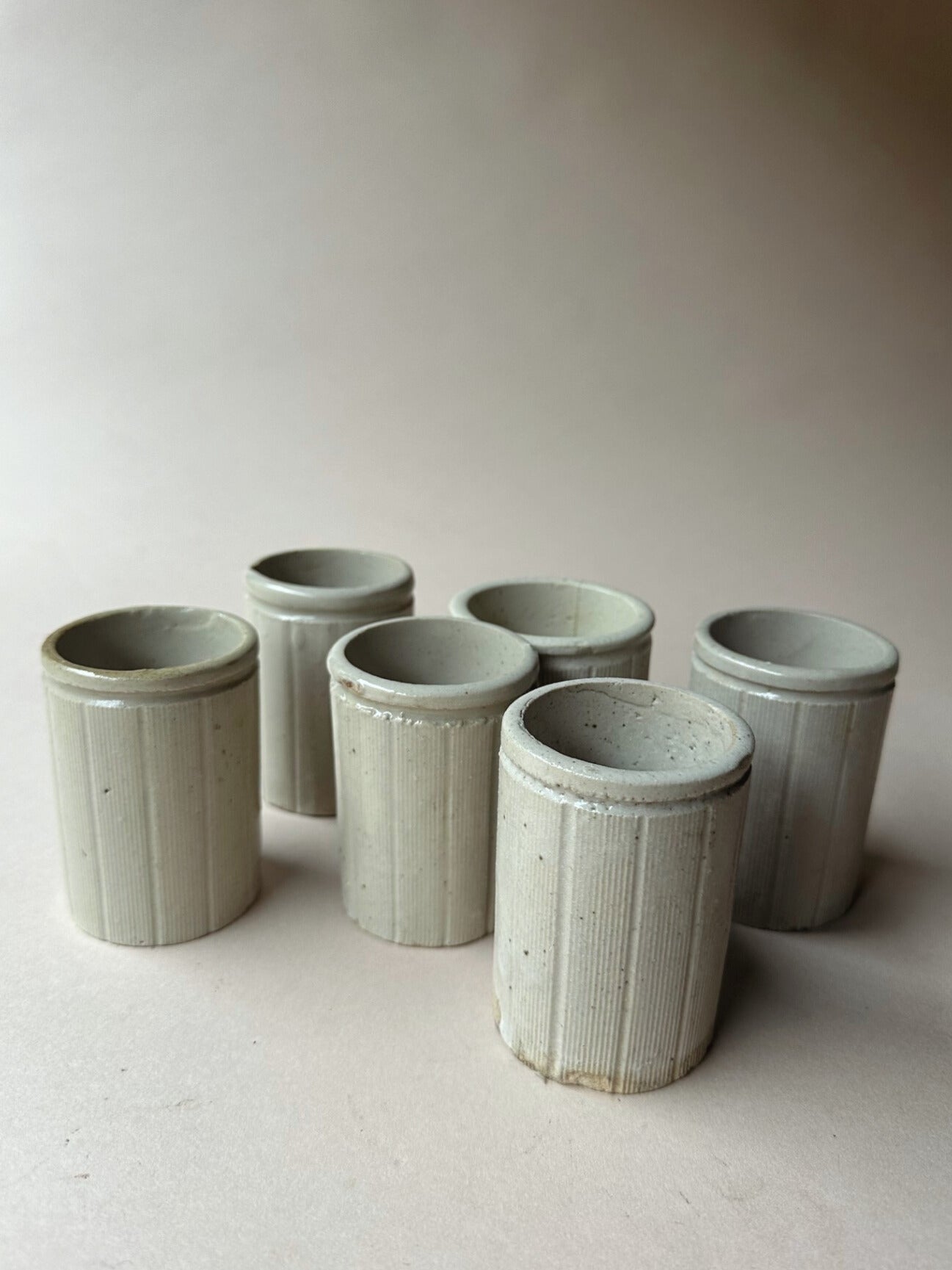 Vintage clay tumblers ~ small