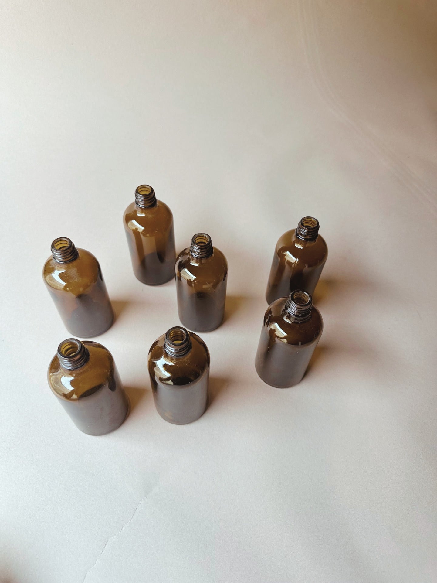 Brown glass bottles ~ mini