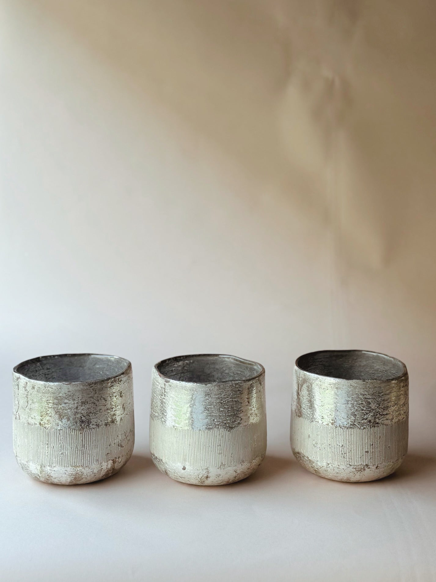 Nimit recycled glass tealight holders ~ medium