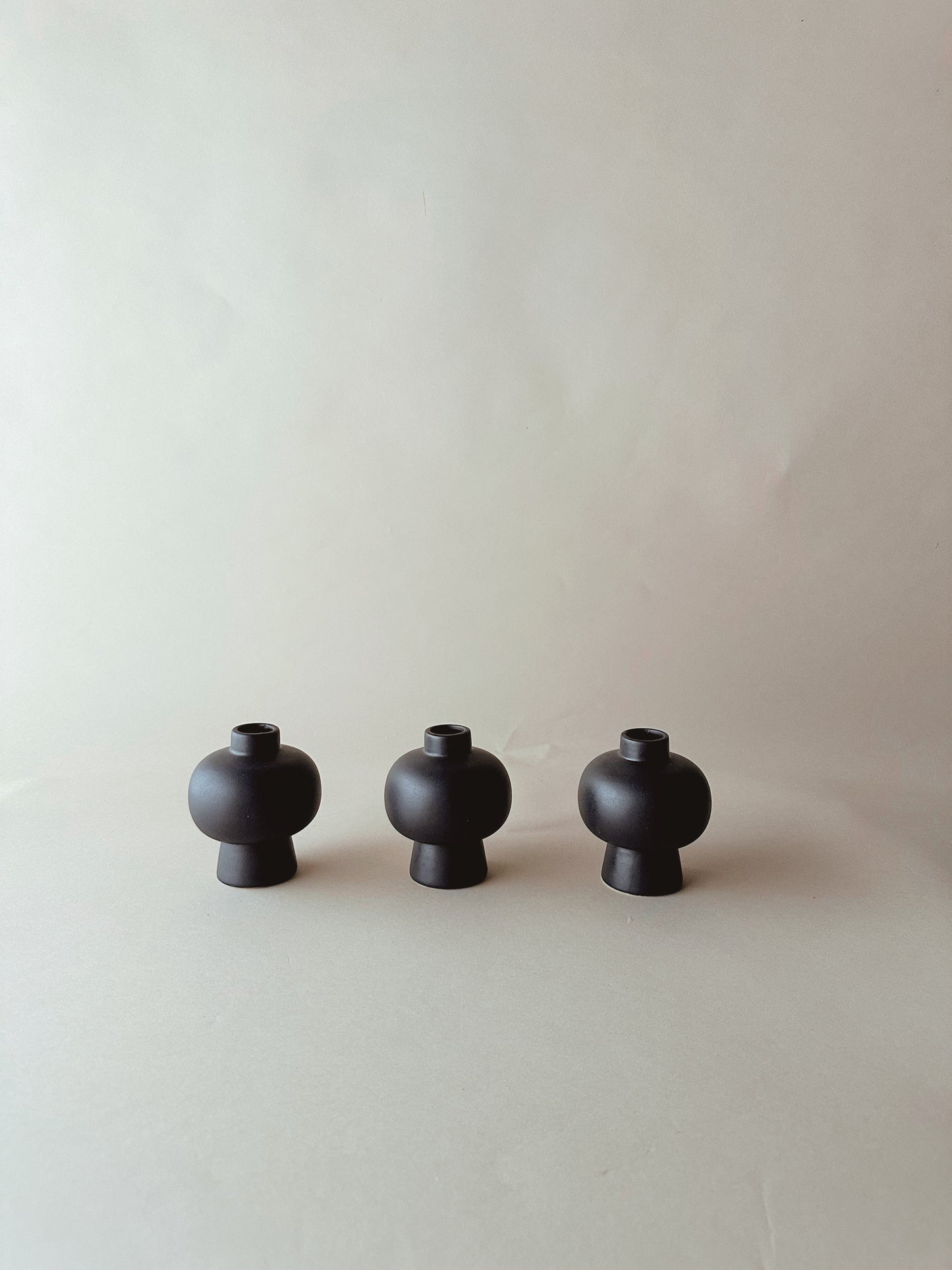 Black elm bud vases