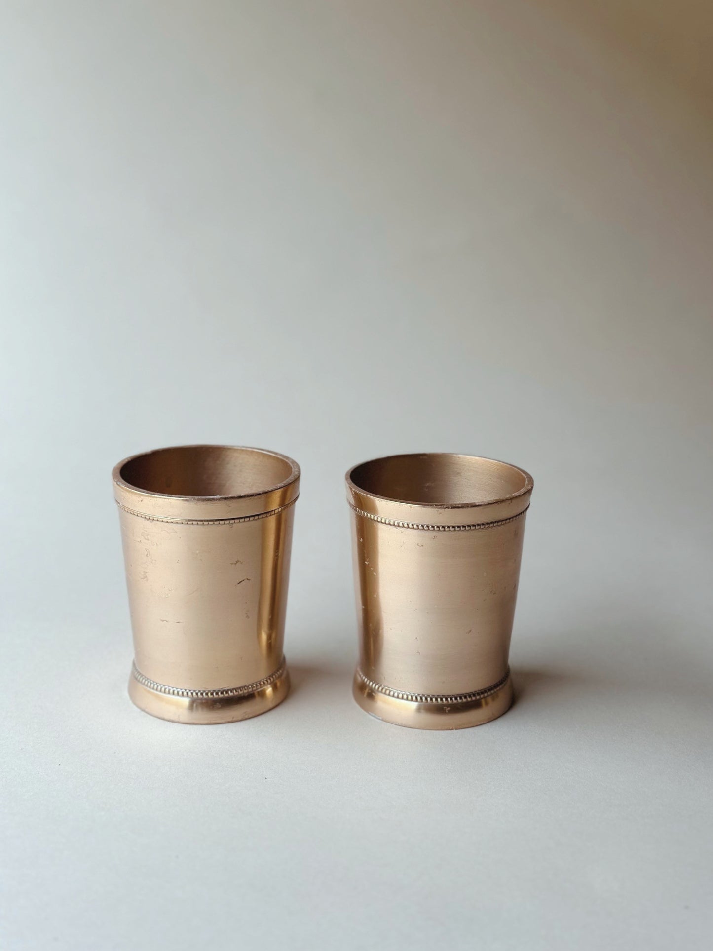 Brass julep cups