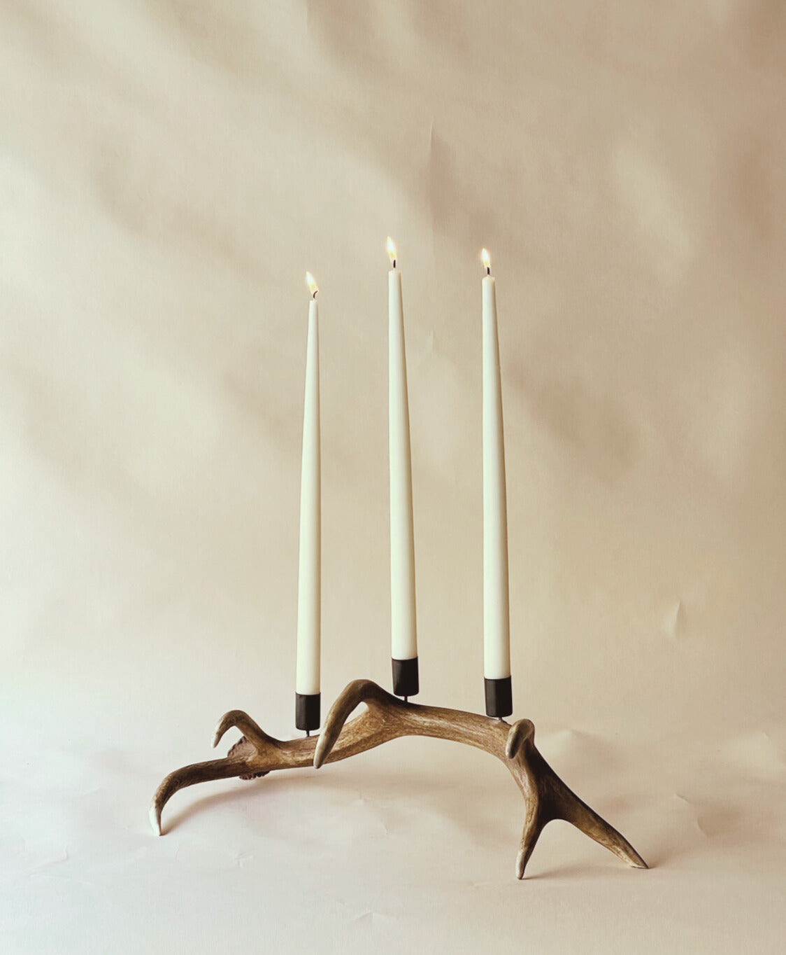 Antler candle holder