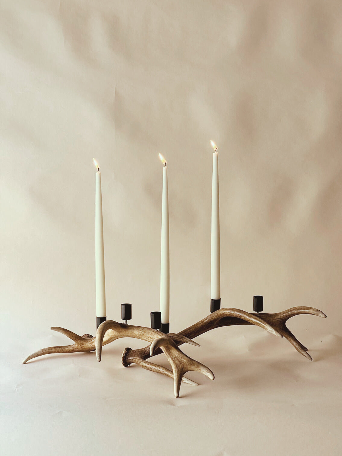 Antler candle holder