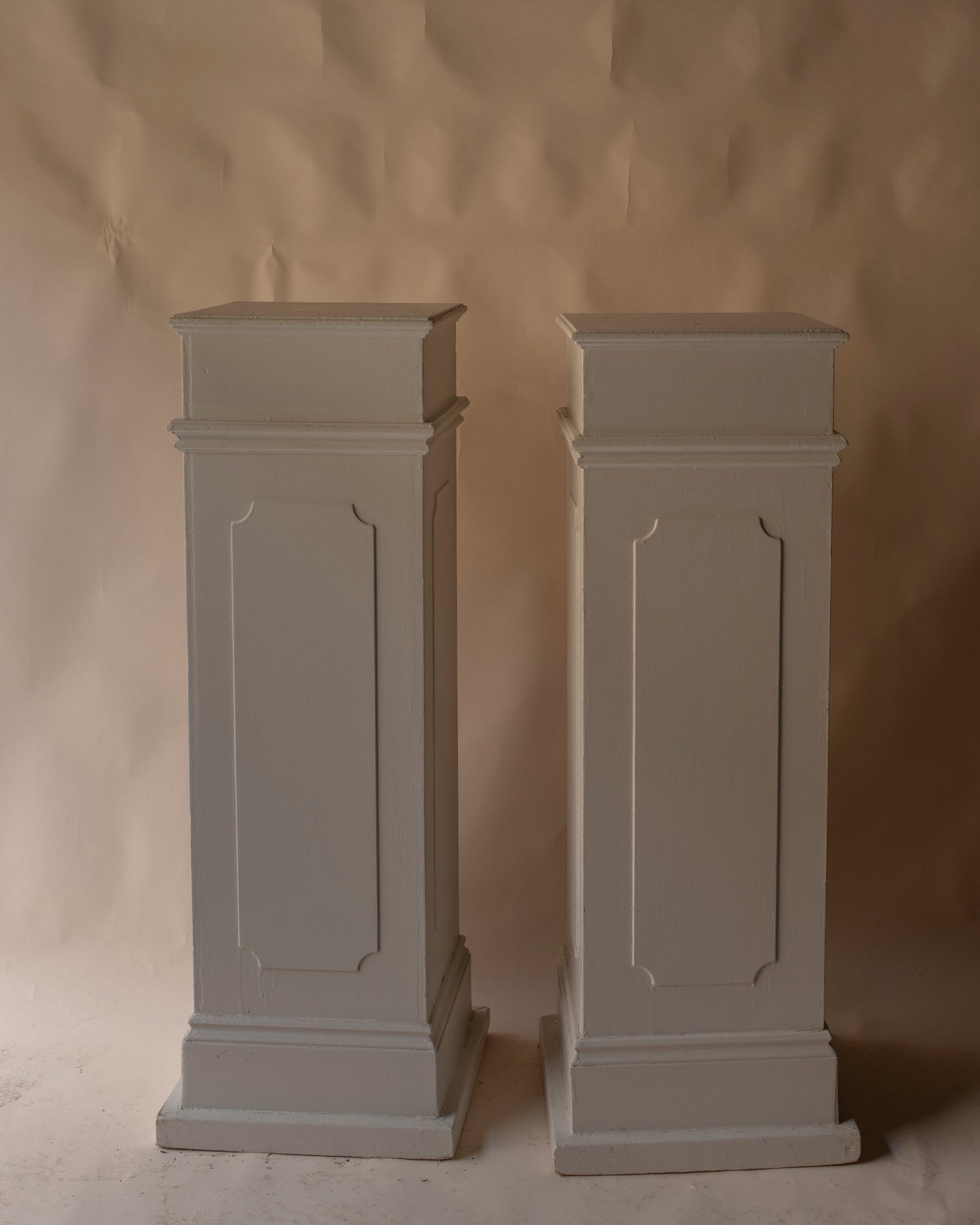 Traditional off white plinths