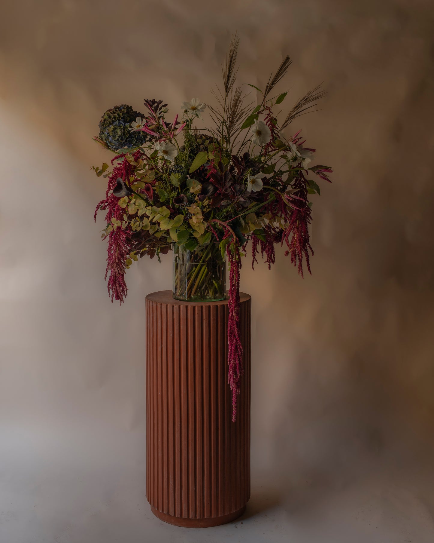 Pair of terracotta columns