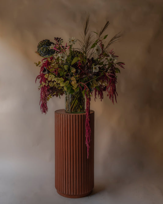 Pair of terracotta columns