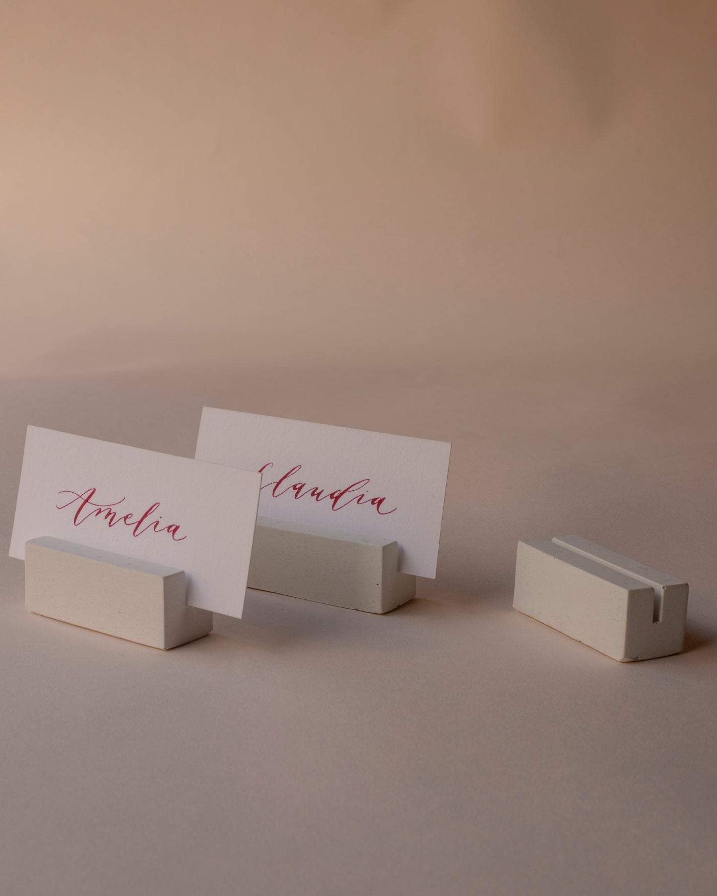 Plaster place card holders