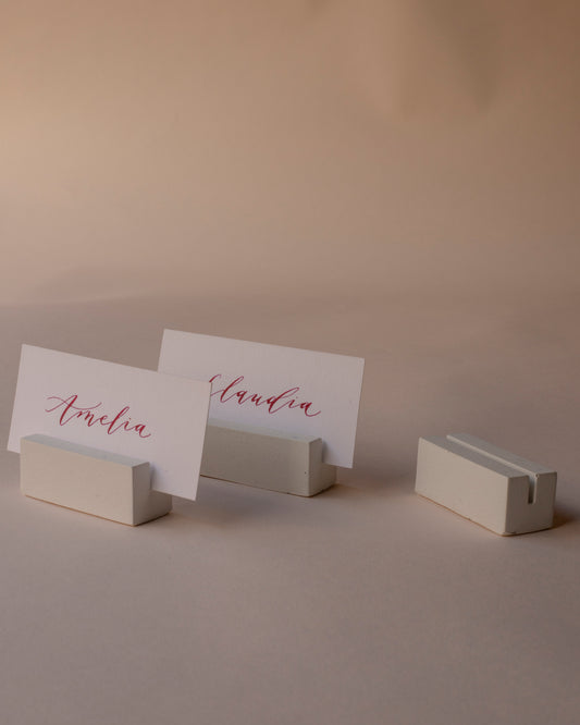 Plaster place card holders