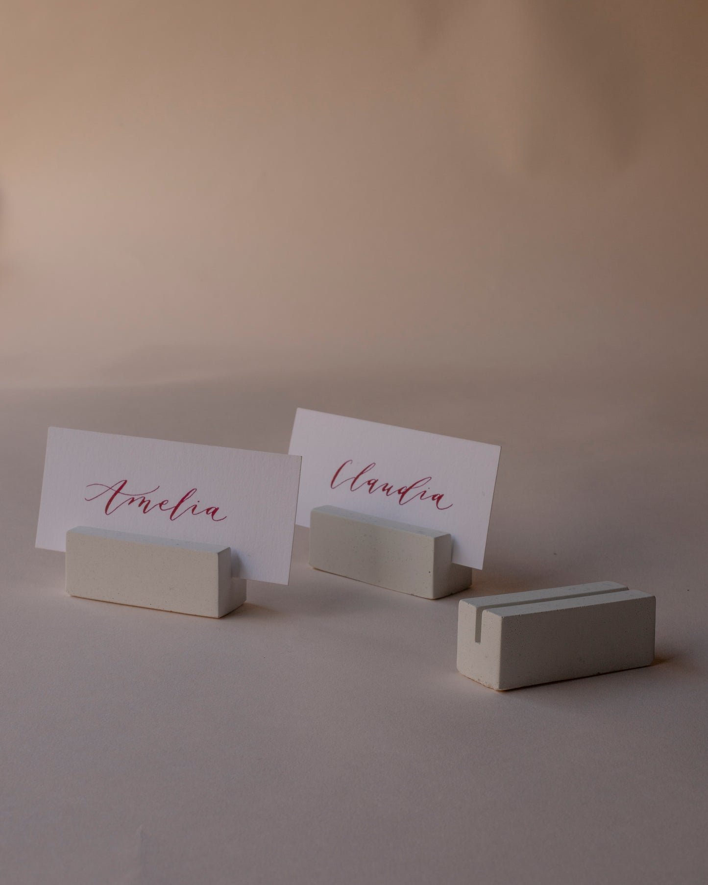 Plaster place card holders
