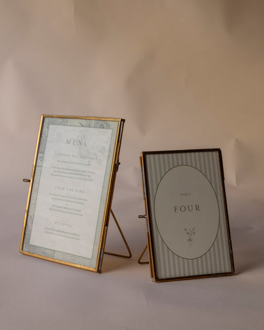 Antique brass frame ~ small