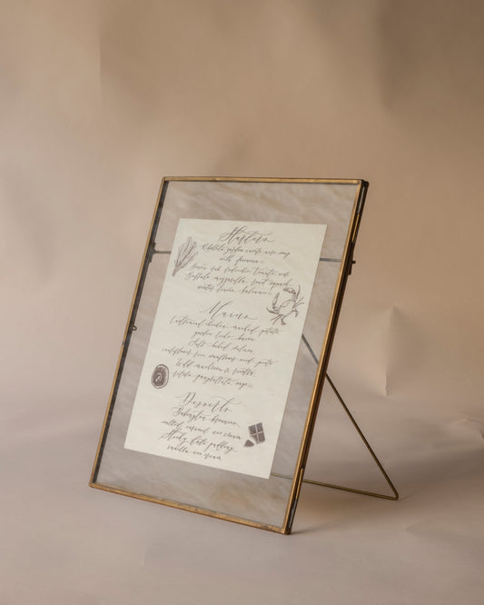Antique brass frames - large