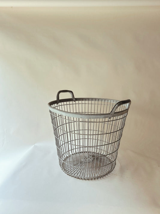 Metal handled basket