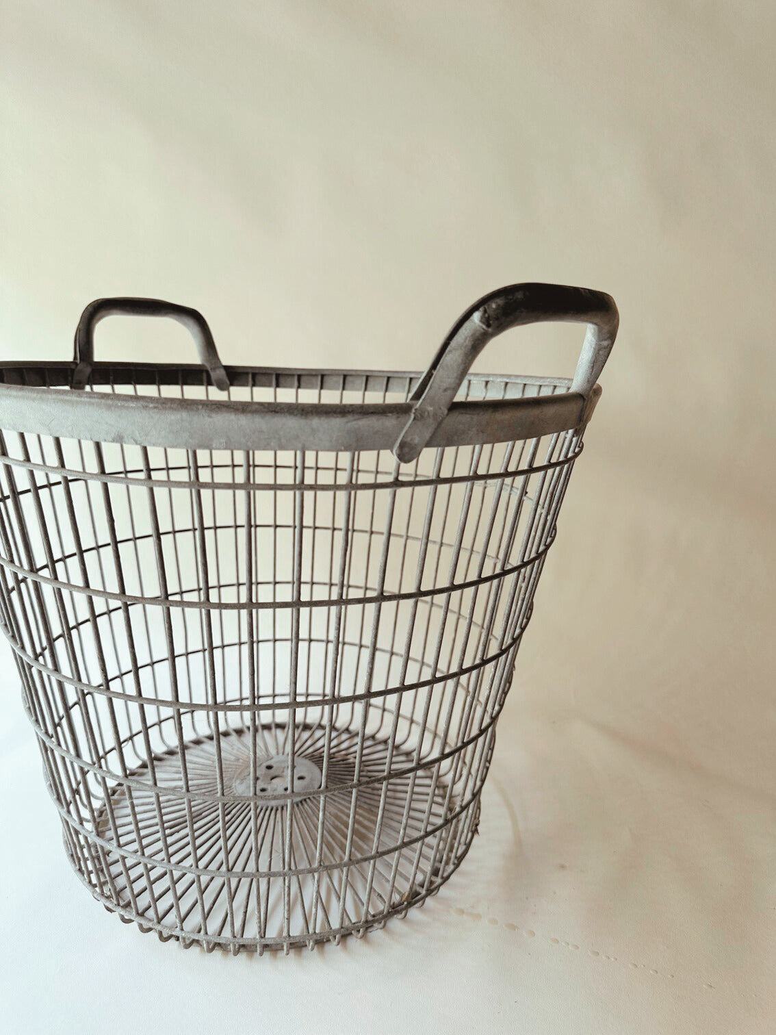 Metal handled basket