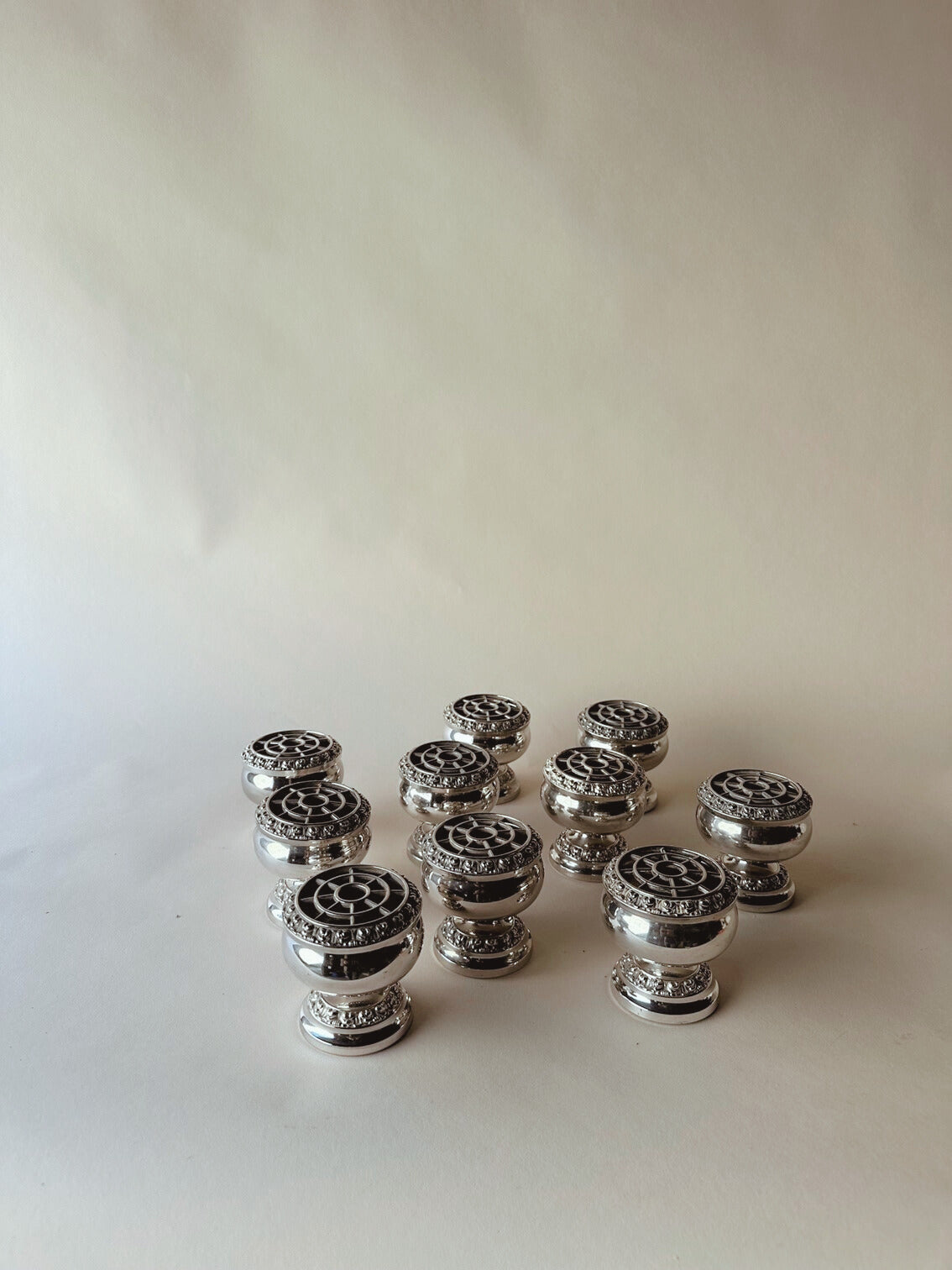 Silver plated rose bowls ~ mini