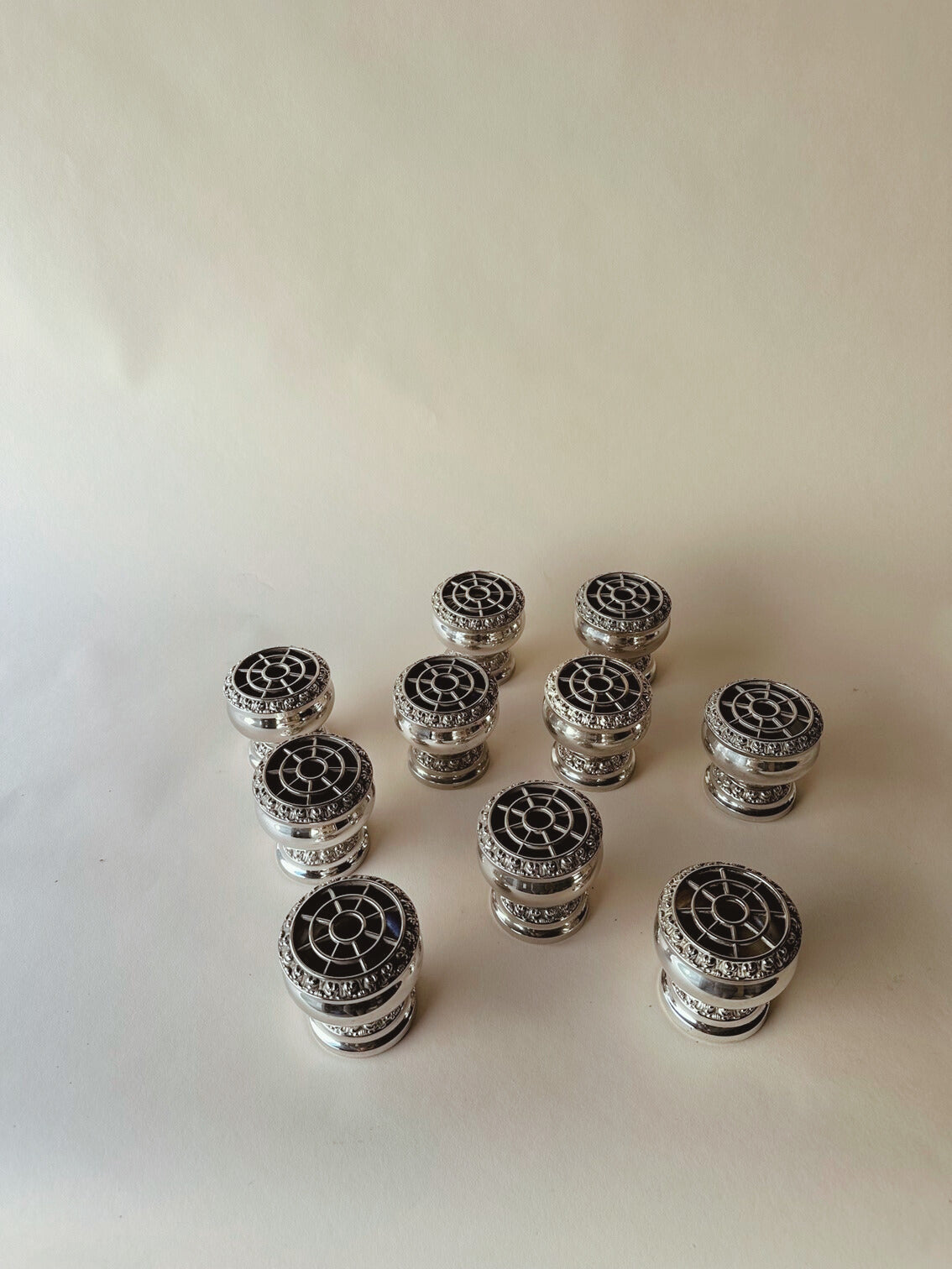 Silver plated rose bowls ~ mini
