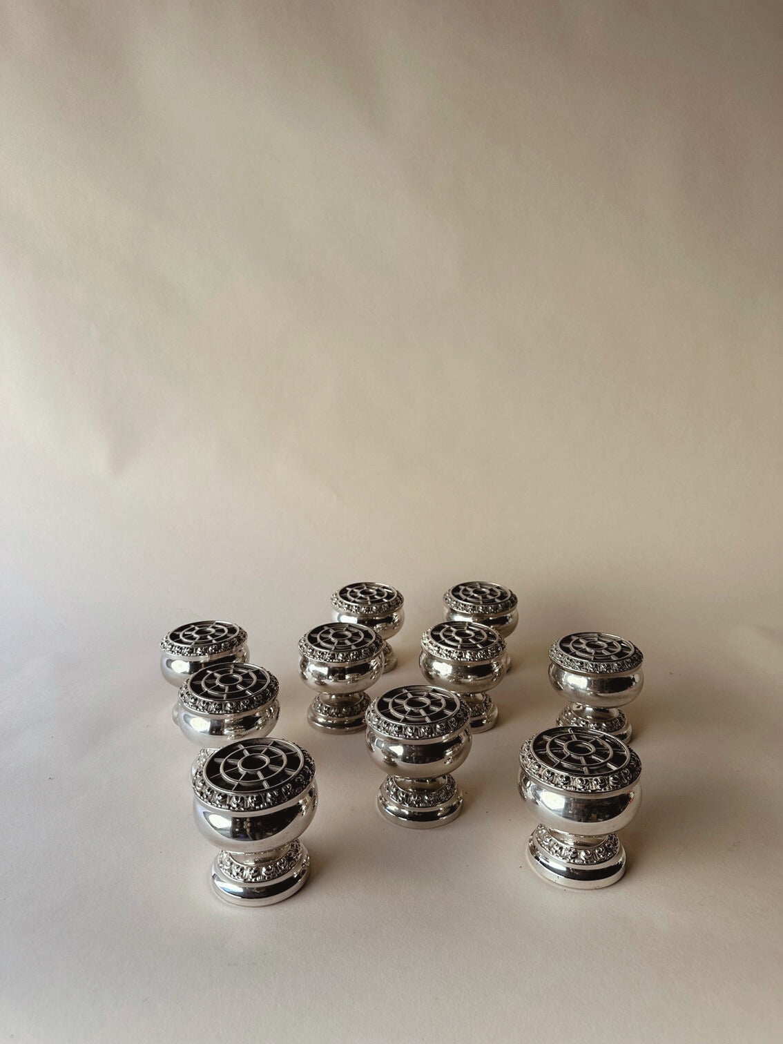 Silver plated rose bowls ~ mini