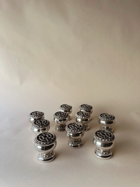 Silver plated rose bowls ~ mini