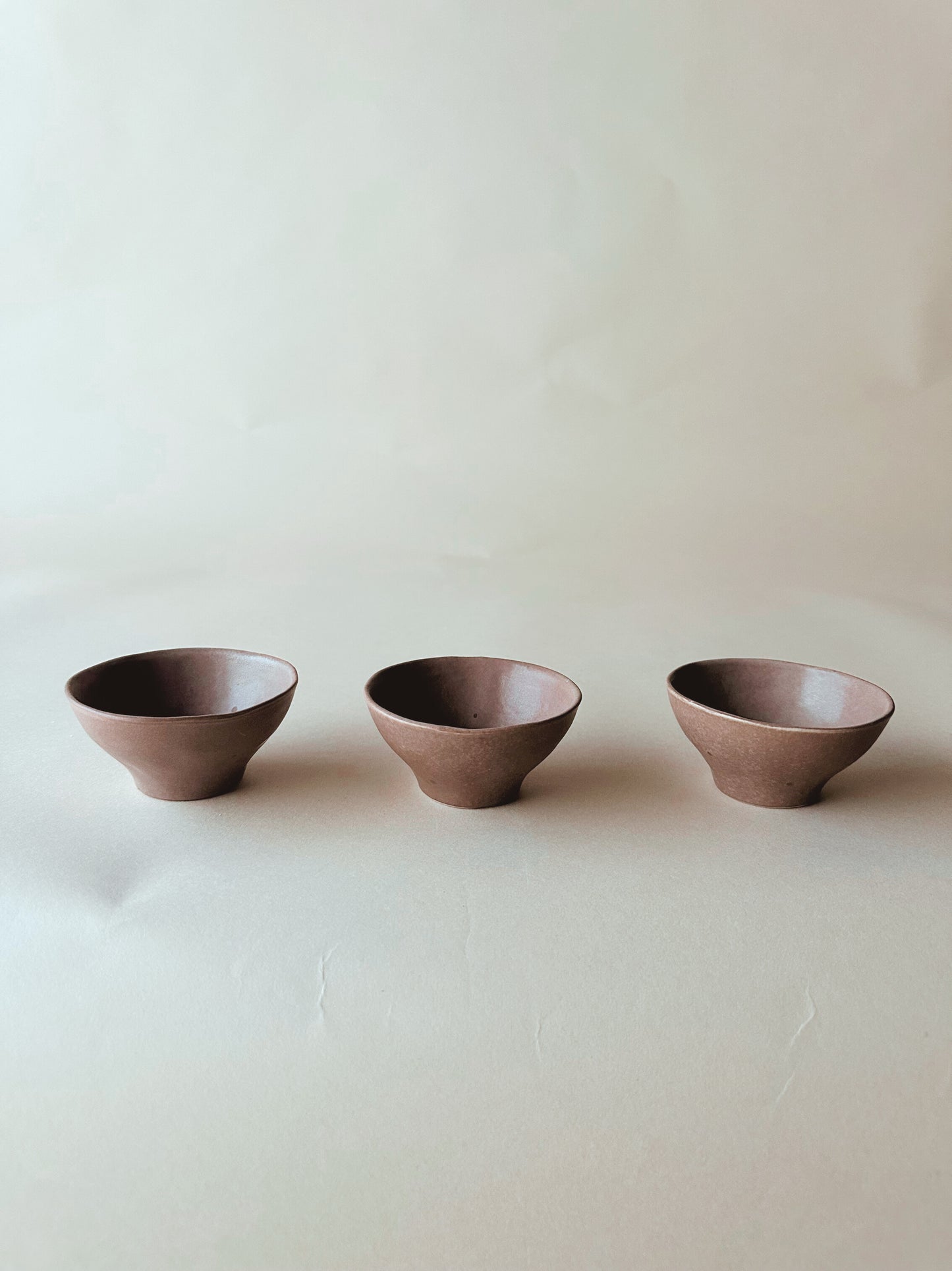 Clay pottery bowls