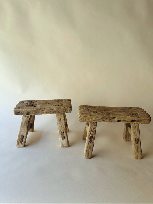 Vintage elm stools