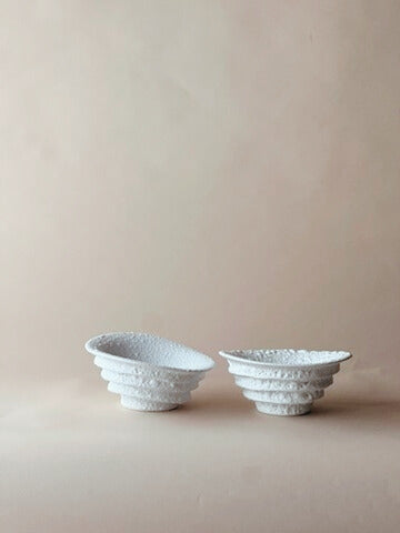 White wave bowl