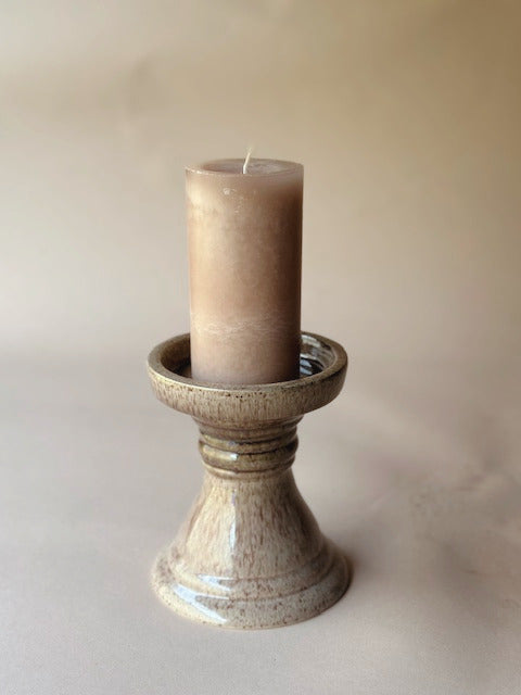 Glaze pillar candle holder