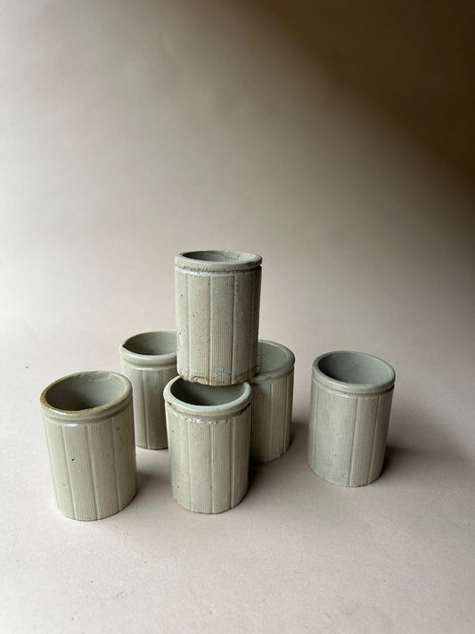 Vintage clay tumblers ~ small