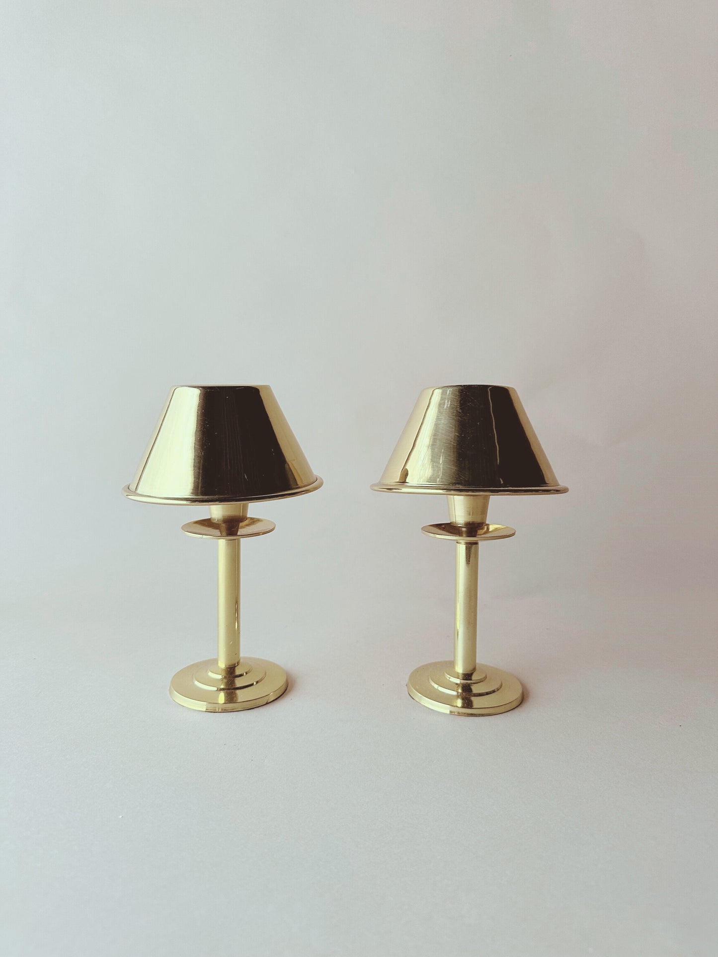 Brass battery table lamps